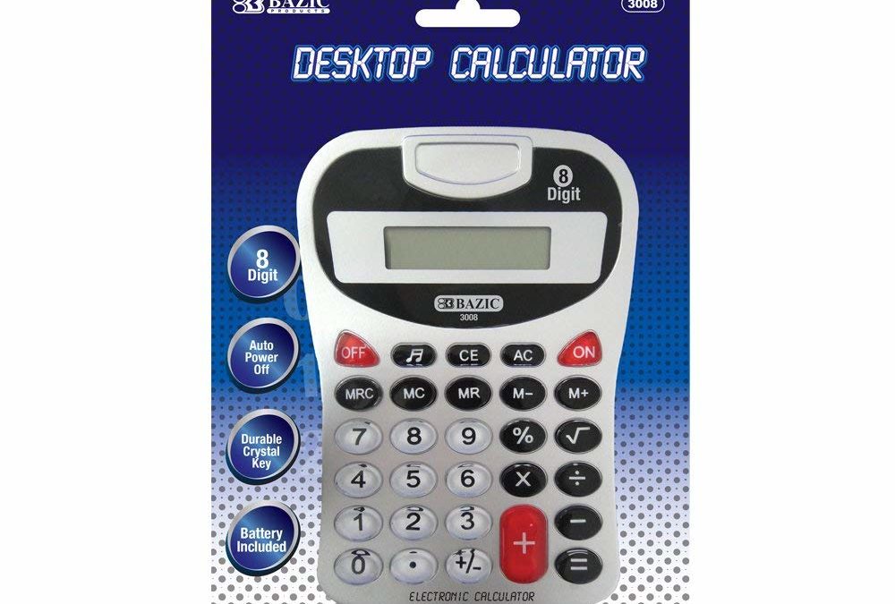 Bazic #3008 Desktop Calculator