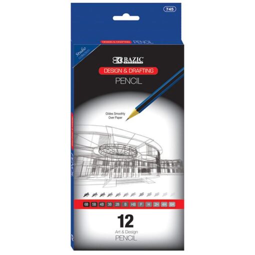 BAZIC Design Drafting Pencil Set 12 Assortment