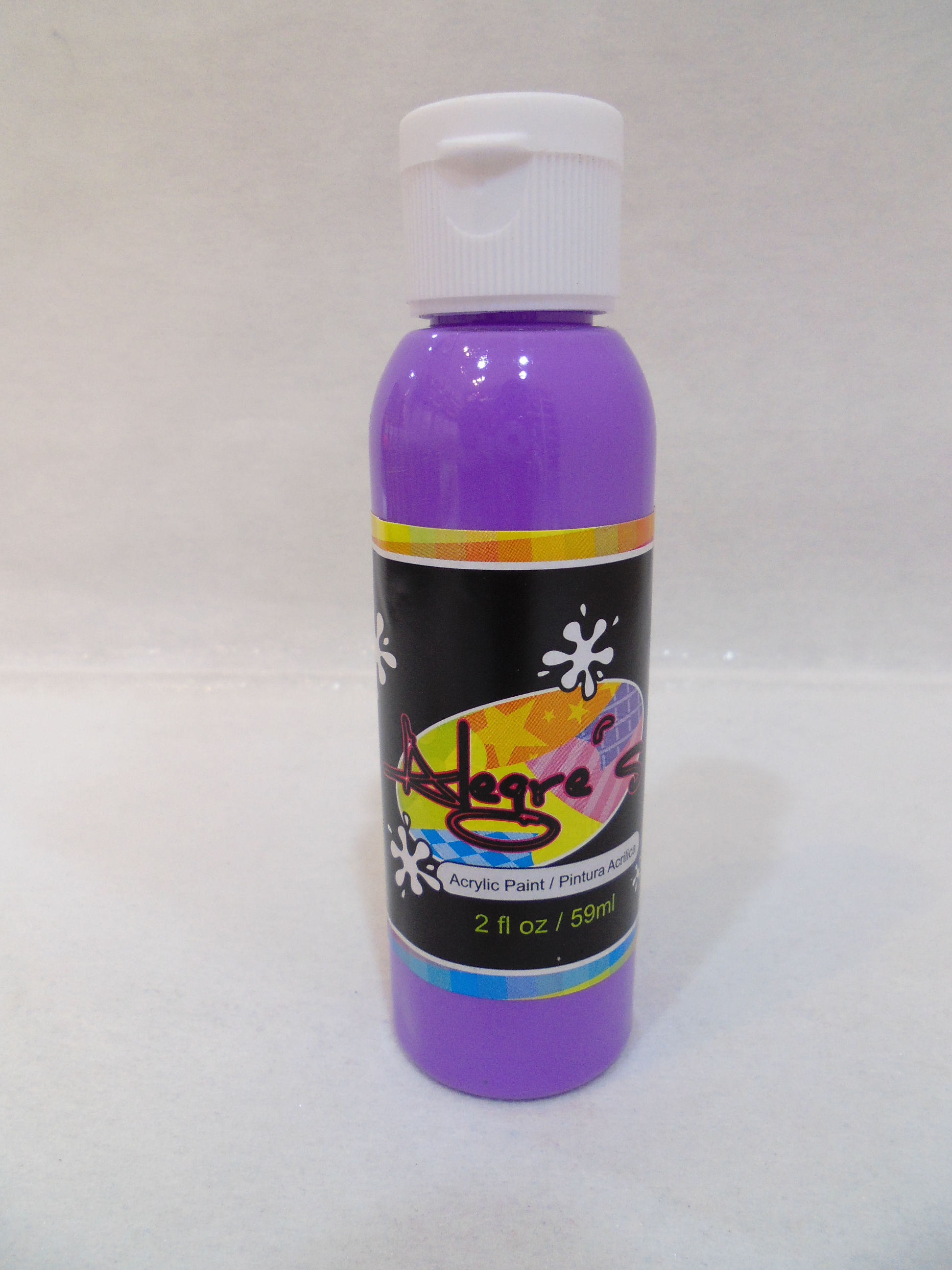 Alegre's Acrylic Paint Neon Purple 2fl oz.(59ml) Dyon Center N.V.
