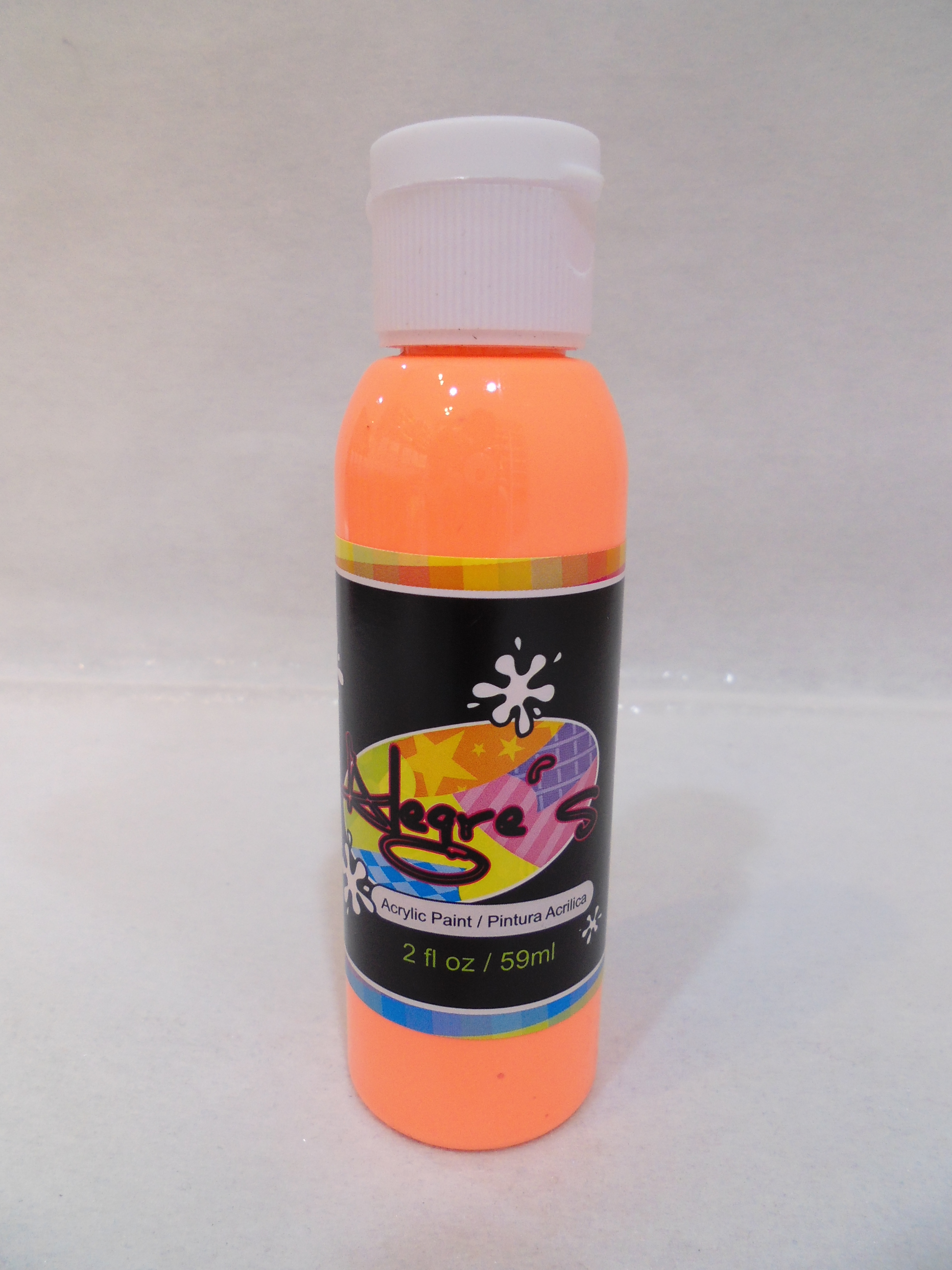 Alegre's Acrylic Paint Neon Orange 2fl oz.(59ml) Dyon Center N.V.