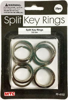 Split Key-Rings Heavy Duty Silver (5PCS) - Dyon Center N.V.