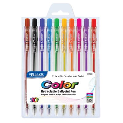 1720 10 Color Retractable Pen