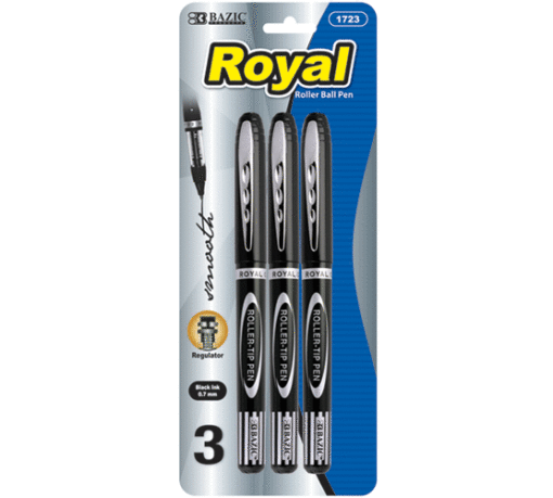 1723 Royal Black Rollerball Pen