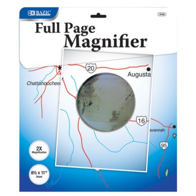 2708 8.5 inch x 1 inch 2x Full Page Magnifier