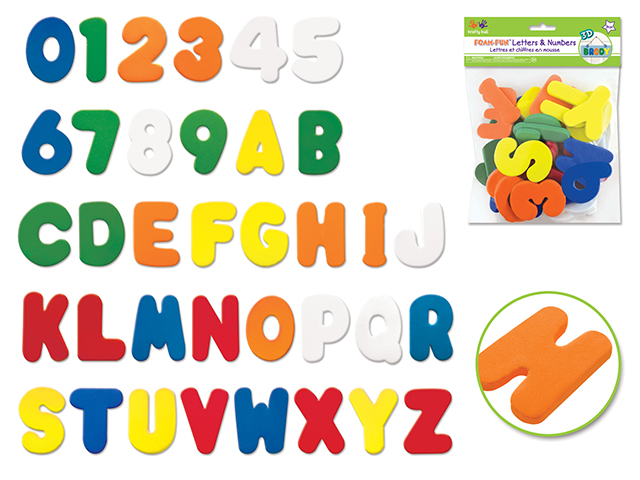 Fun Foam Letters and Numbers (36/PCK) - Dyon Center N.V.