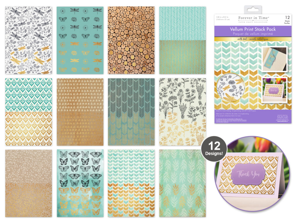 Vellum Foil Print Stack Garden Critters Dyon Center N.V.