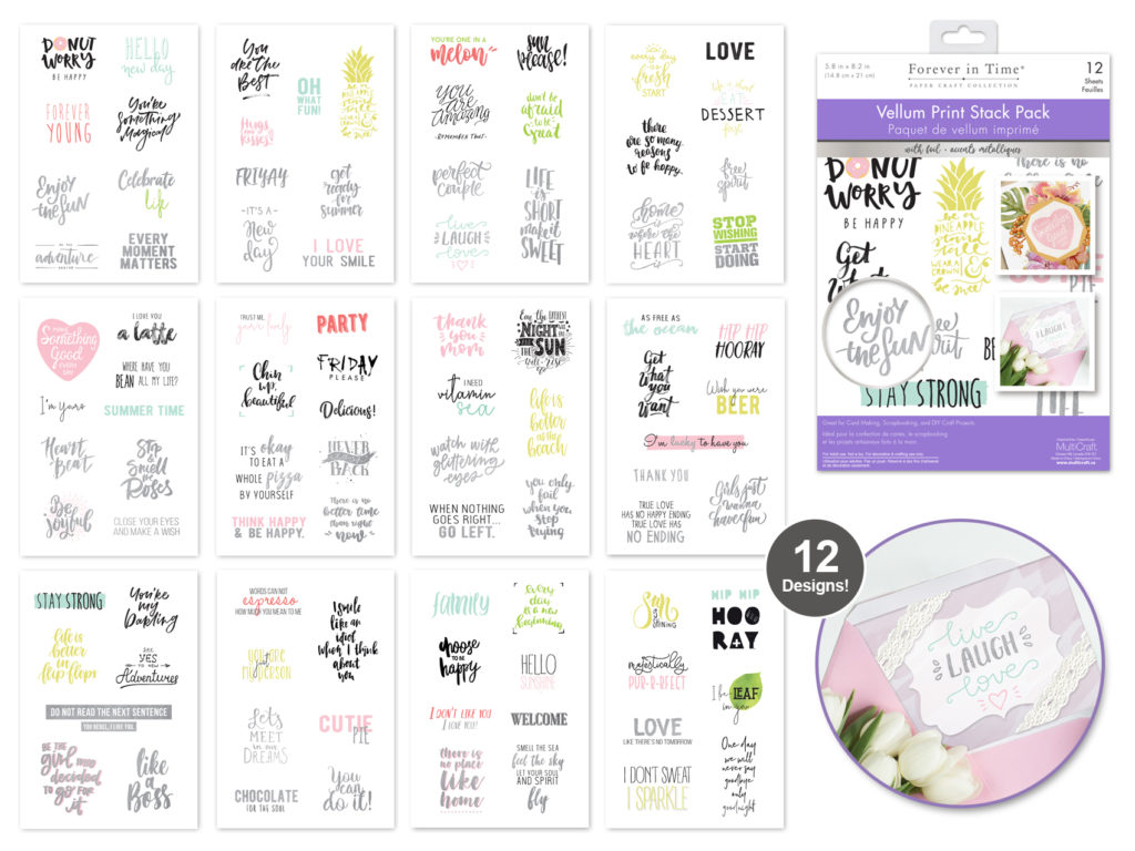 Vellum Foil Print Inspirational Quote Dyon Center N.V.