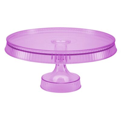 61222   Lillian   Cake Stand   Purple Tint   selected