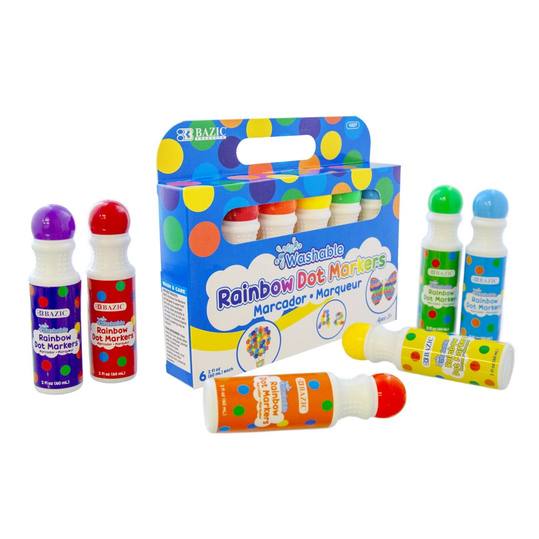 6 Colors Washable Dot Markers (6PC) Dyon Center N.V.