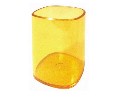 arda tr4111ar portapenne a bicchiere arancione trasparente