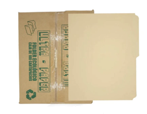 Manila File Folder Letter Size Ecológico (100/Pack)